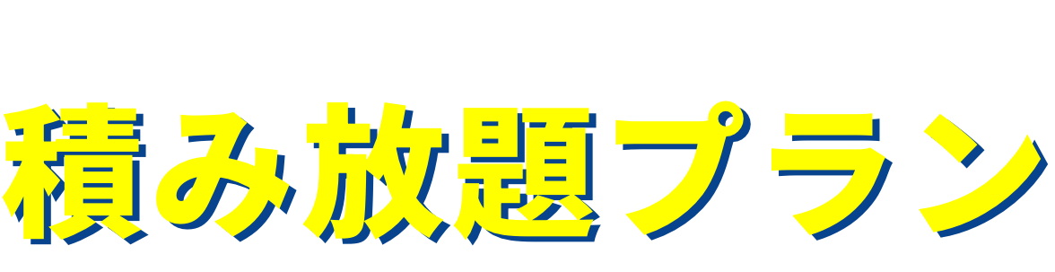 定番で安心の積み放題プラン