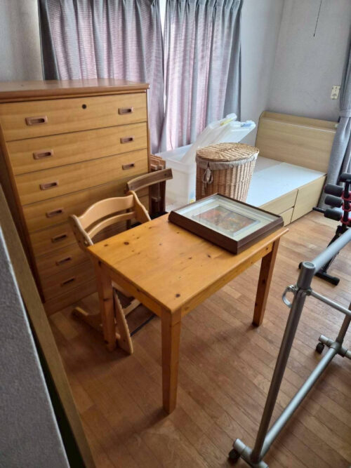 仙台市青葉区小松島での【戸建て・物置の不用品回収とバスケットゴール回収】の作業実績